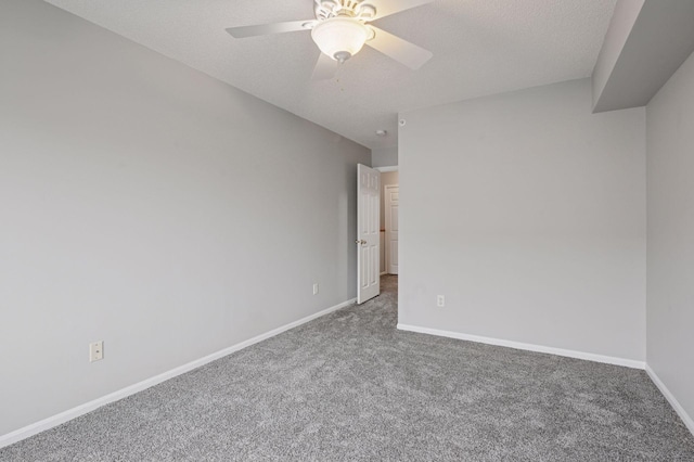 7601 Garfield Ave Unit 103, Richfield, MN 55423 - empty room with carpet flooring, ceiling fan, and a textured ceiling