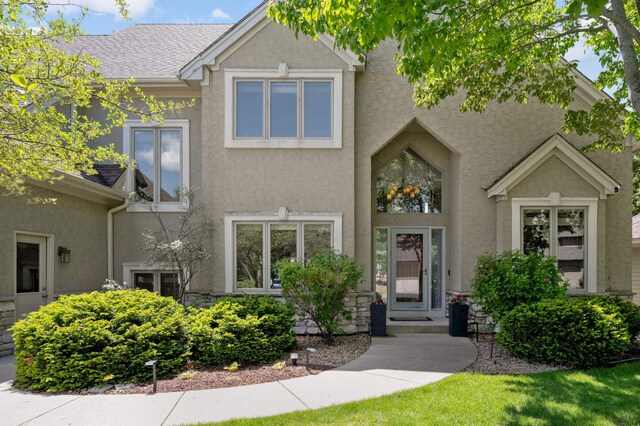 3583 Woodland Trl, Eagan, MN 55123 - view of front of house with stucco siding