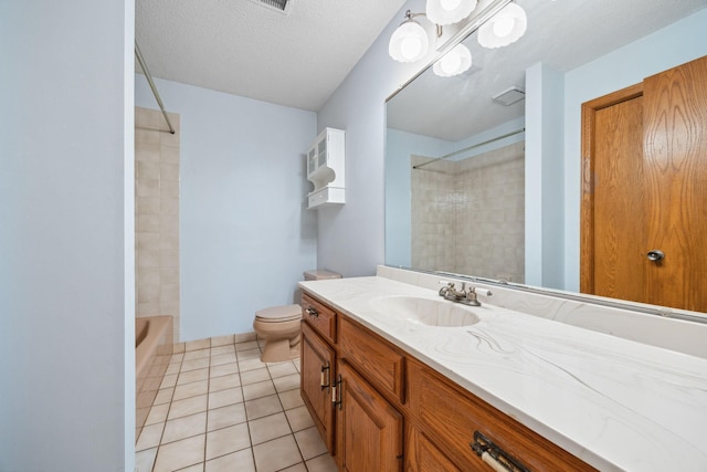 2017 87th Trl N, Brooklyn Park, MN 55443 - bathroom with vanity, tile patterned flooring, and  shower combination