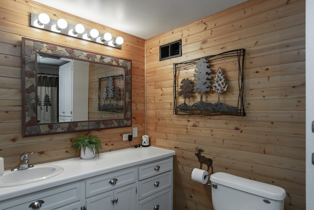 8619 Dove St, Breezy Point, MN 56472 - bathroom with wood walls and vanity