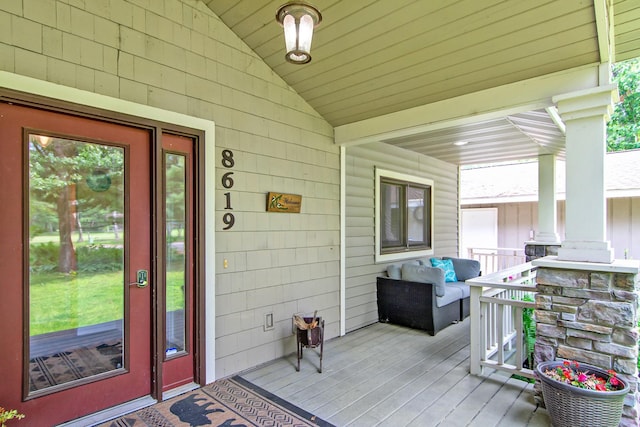 8619 Dove St, Breezy Point, MN 56472 - view of porch