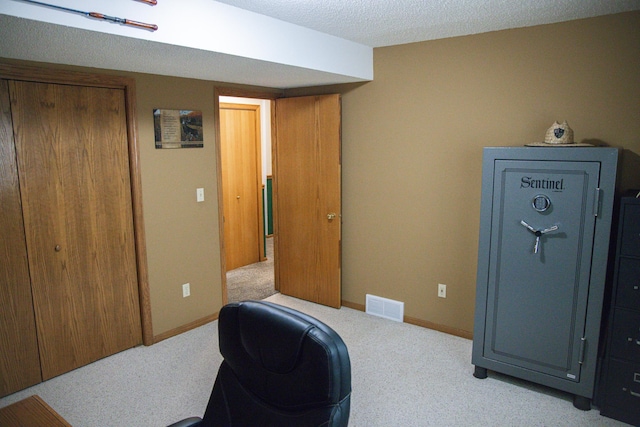 415 3rd St NW, Elgin, MN 55932 - office with carpet floors and a textured ceiling