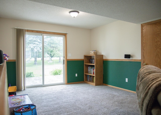 415 3rd St NW, Elgin, MN 55932 - sitting room with carpet flooring and a textured ceiling