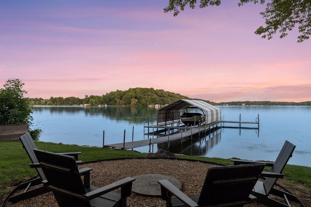 6641 Halstead Ave, Mound, MN 55364 - dock with boat lift and a water view