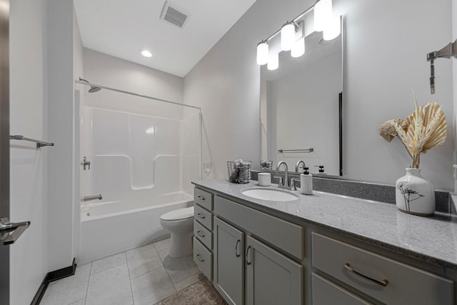 755 Escalade Ln SE, Owatonna, MN 55060 - bathroom with vanity, shower / tub combination, and tile patterned floors