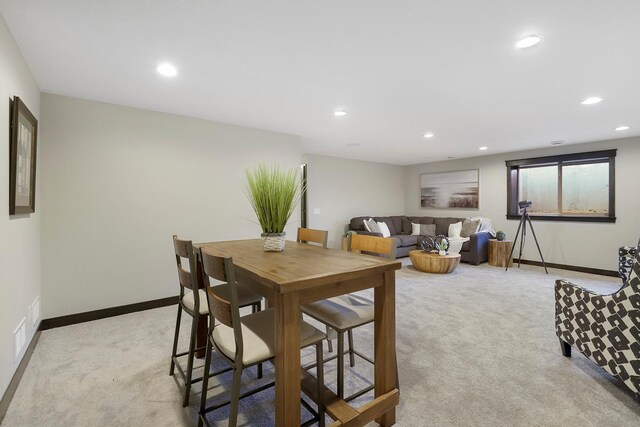 13566 Birdsong Path, Rosemount, MN 55068 - dining area with light carpet and recessed lighting