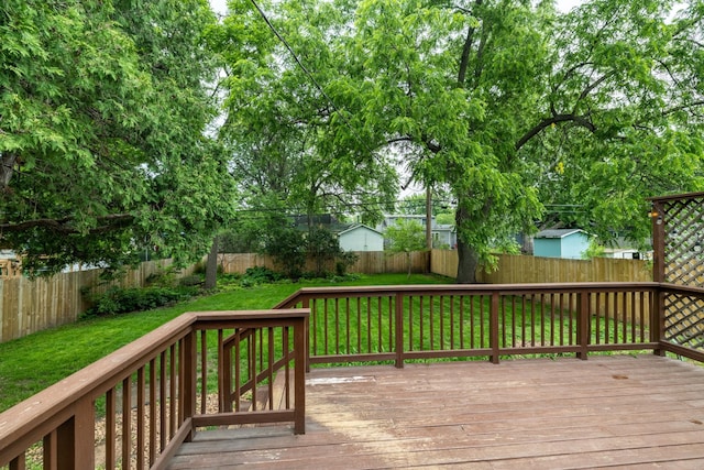 3826 Adair Ave N, Crystal, MN 55422 - deck with a fenced backyard