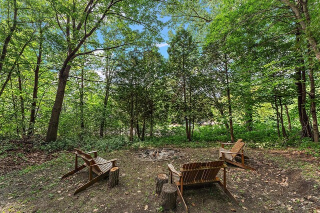 1202 Matteson St, Faribault, MN 55021 - view of yard with an outdoor fire pit