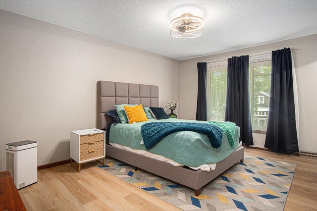 201 Elm St, Luverne, MN 56156 - bedroom featuring light wood-style floors and a textured ceiling