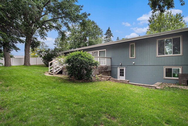 201 Elm St, Luverne, MN 56156 - back of house featuring a deck