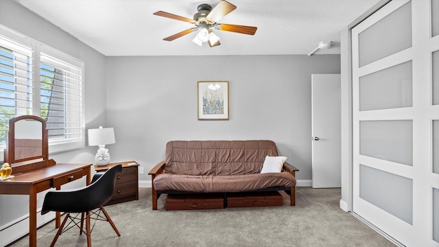 4397 Wilshire Blvd # E305, Mound, MN 55364 - carpeted office space with a ceiling fan and baseboard heating