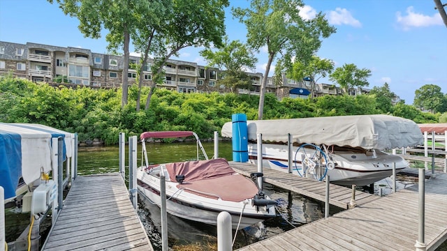 4397 Wilshire Blvd # E305, Mound, MN 55364 - dock featuring a water view and boat lift