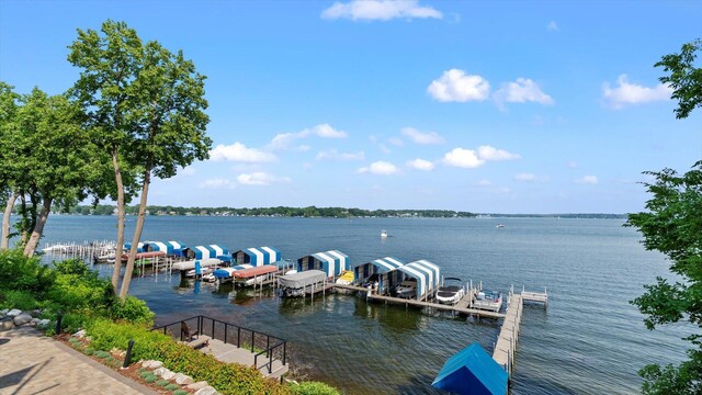 4397 Wilshire Blvd # E305, Mound, MN 55364 - dock featuring a water view and boat lift