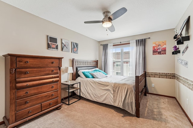 1842 Colonial Ln Unit 6, Chanhassen, MN 55317 - bedroom featuring light colored carpet and a ceiling fan