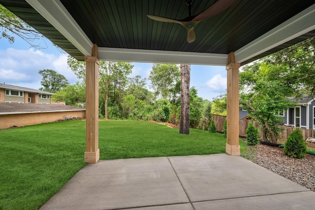 3909 54th St, Edina, MN 55424 - view of patio / terrace featuring a ceiling fan