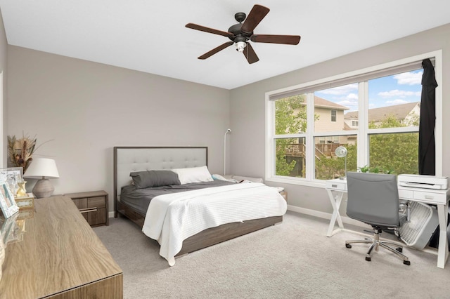 11950 75th St NE, Otsego, MN 55301 - bedroom featuring light colored carpet and ceiling fan