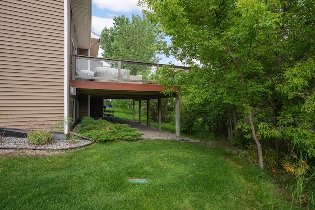 11950 75th St NE, Otsego, MN 55301 - view of green lawn featuring a wooden deck