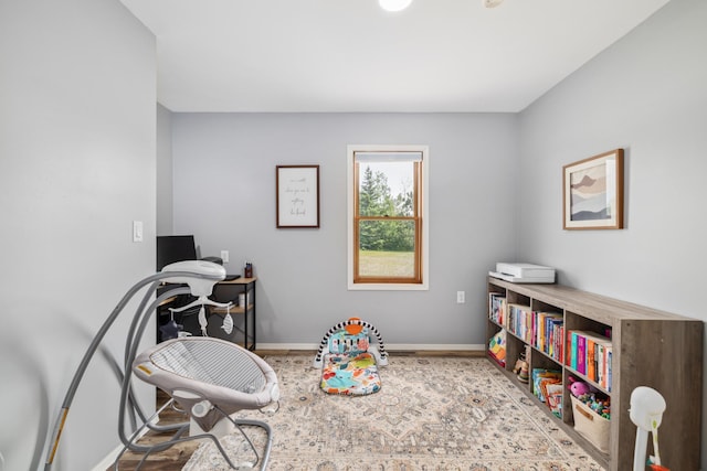 17561 Denkbar Loop, Park Rapids, MN 56470 - recreation room featuring a desk and wood finished floors