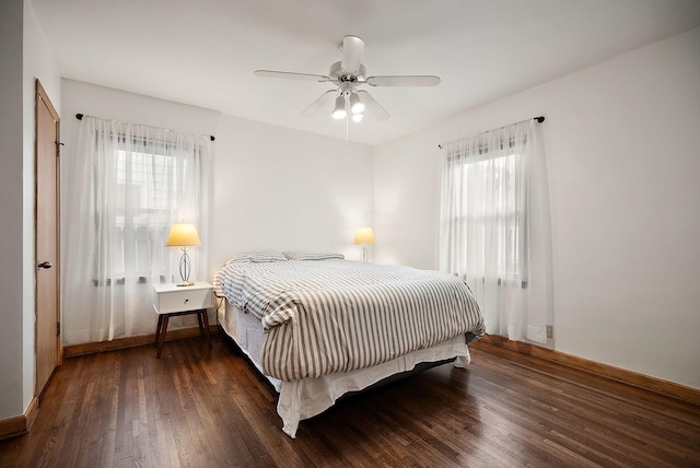 1442 Como Ave, Saint Paul, MN 55108 - bedroom with hardwood / wood-style floors and a ceiling fan