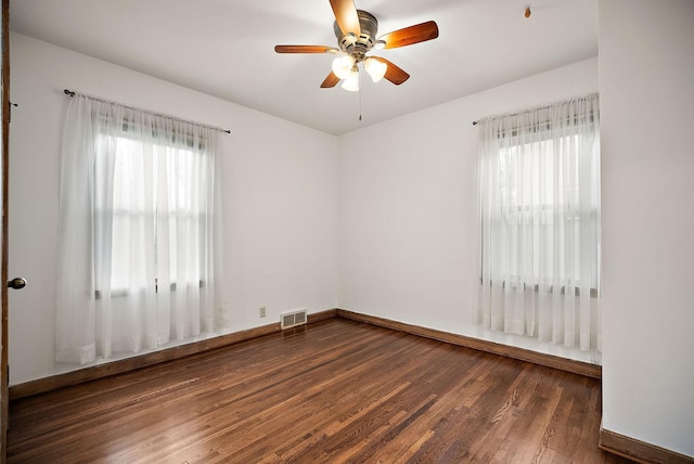1442 Como Ave, Saint Paul, MN 55108 - unfurnished room with wood finished floors and ceiling fan