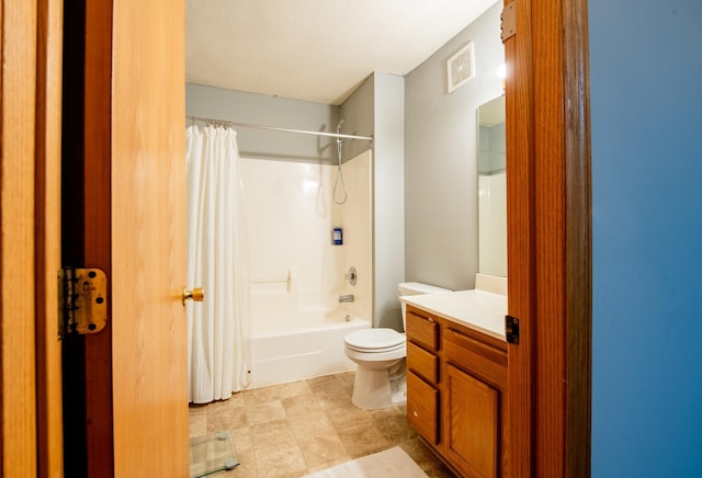 5724 4th St NE, Fridley, MN 55432 - bathroom featuring shower / bath combination with curtain and vanity