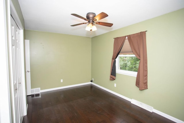29930 Nathan Ct, Lindstrom, MN 55045 - unfurnished room featuring a ceiling fan and wood-type flooring