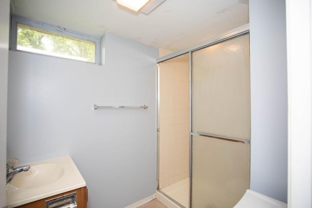 29930 Nathan Ct, Lindstrom, MN 55045 - full bath featuring a stall shower and vanity