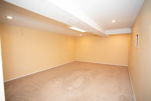 29930 Nathan Ct, Lindstrom, MN 55045 - finished basement with carpet flooring and recessed lighting
