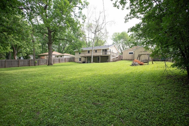 29930 Nathan Ct, Lindstrom, MN 55045 - view of yard with a deck