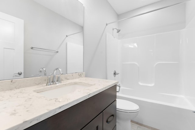 837 Towne Dr NE, Byron, MN 55920 - bathroom with vanity, shower / tub combination, and tile patterned floors