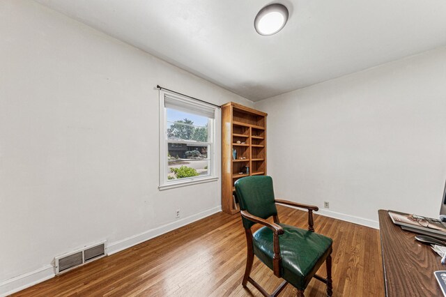 3703 Beard Ave N, Robbinsdale, MN 55422 - home office with wood finished floors and baseboards