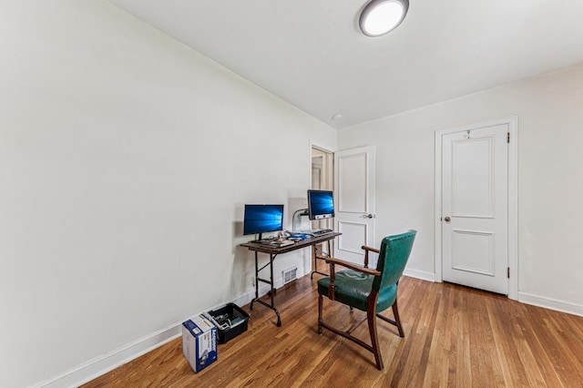 3703 Beard Ave N, Robbinsdale, MN 55422 - office area with wood finished floors and baseboards