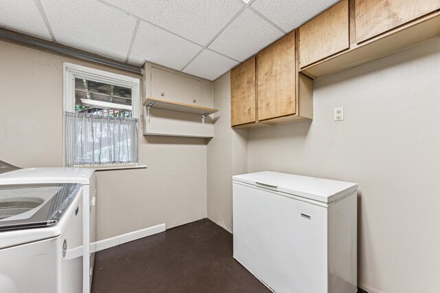3703 Beard Ave N, Robbinsdale, MN 55422 - laundry room with washer and clothes dryer and cabinet space