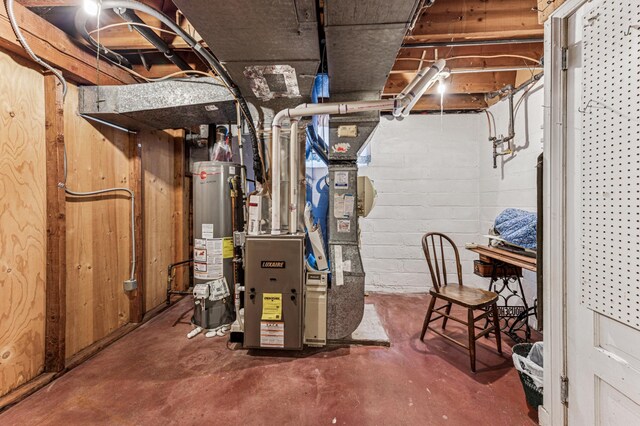 3703 Beard Ave N, Robbinsdale, MN 55422 - unfinished below grade area with water heater