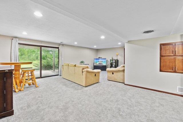 1398 Summit Cir W, Saint Paul, MN 55118 - carpeted living area with recessed lighting and baseboards