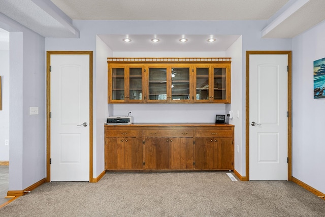 4193 Austin Rd, Owatonna, MN 55060 - bar area featuring light carpet and recessed lighting