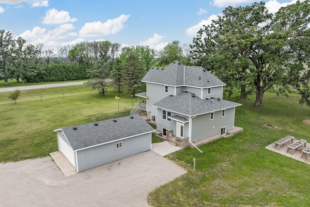 4193 Austin Rd, Owatonna, MN 55060 - view from above of property with a tree filled landscape