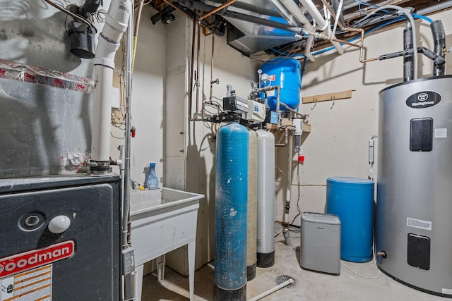 4193 Austin Rd, Owatonna, MN 55060 - utility room with water heater and heating unit