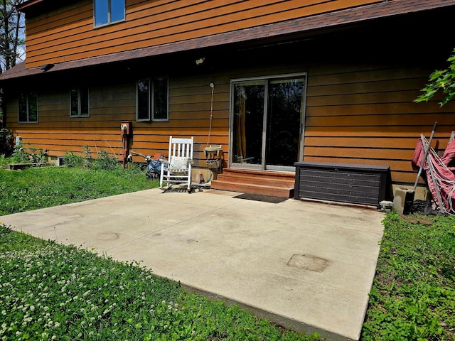 2607 4th Ave NW, Austin, MN 55912 - rear view of property with entry steps and a patio area