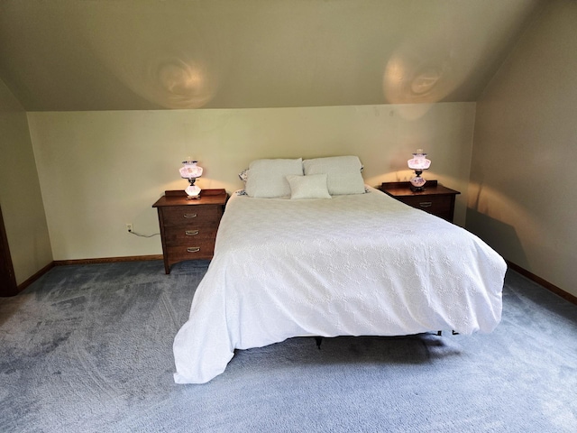 2607 4th Ave NW, Austin, MN 55912 - bedroom featuring carpet and vaulted ceiling
