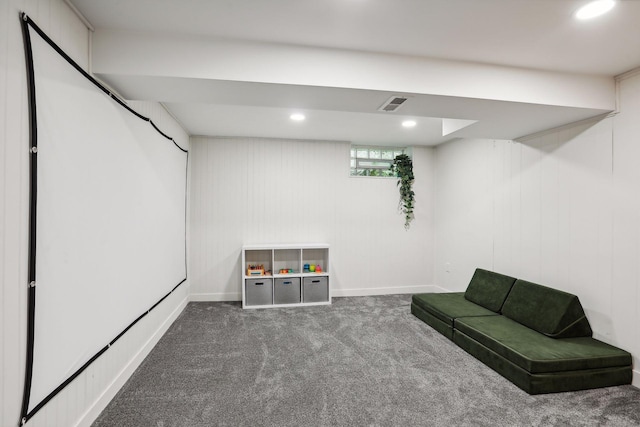 4210 Blaisdell Ave, Minneapolis, MN 55409 - sitting room with carpet flooring and recessed lighting