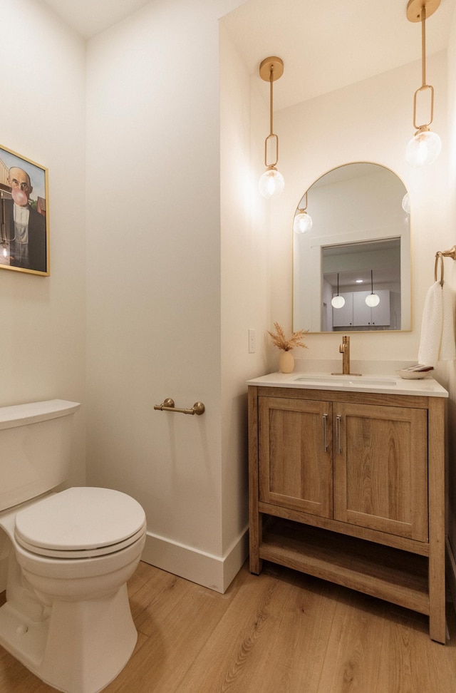 212 Diamond Lake Rd, Minneapolis, MN 55419 - half bath with wood finished floors and vanity