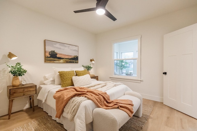 212 Diamond Lake Rd, Minneapolis, MN 55419 - bedroom with light wood-style flooring and ceiling fan