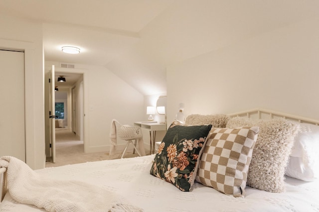 212 Diamond Lake Rd, Minneapolis, MN 55419 - carpeted bedroom featuring vaulted ceiling