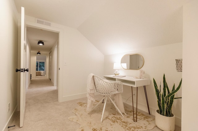 212 Diamond Lake Rd, Minneapolis, MN 55419 - home office featuring vaulted ceiling and carpet floors