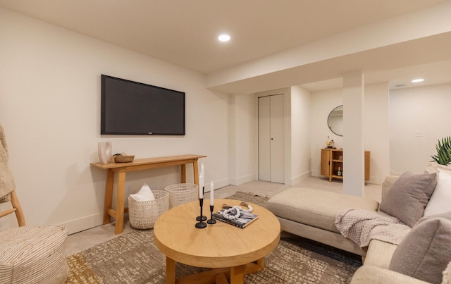 212 Diamond Lake Rd, Minneapolis, MN 55419 - living room with light colored carpet and recessed lighting