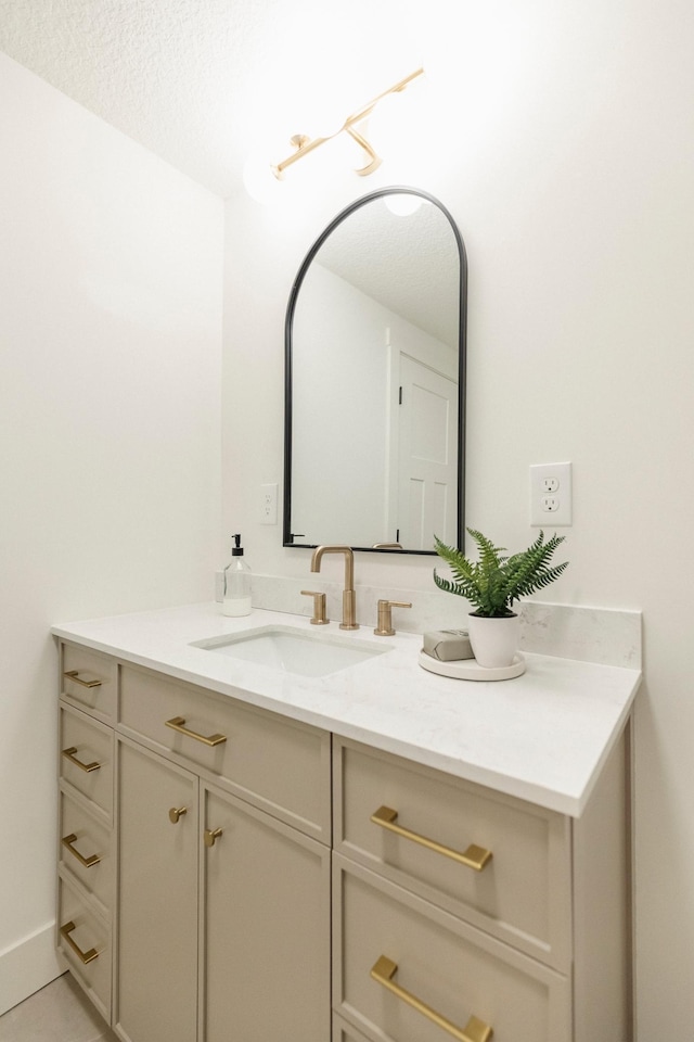 212 Diamond Lake Rd, Minneapolis, MN 55419 - bathroom featuring vanity and a textured ceiling