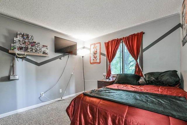 7097 Robinwood Bay, Woodbury, MN 55125 - carpeted bedroom featuring a textured ceiling and baseboards