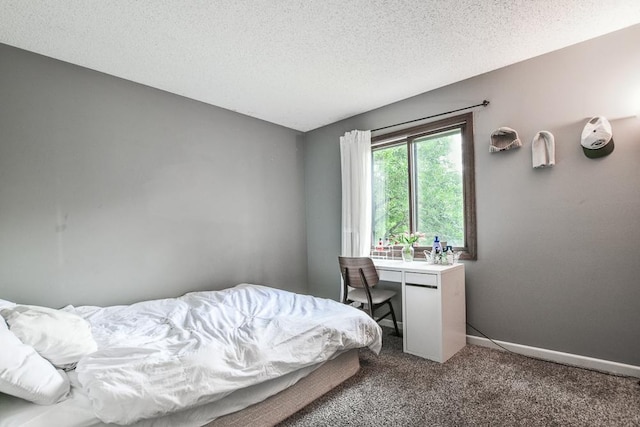 7097 Robinwood Bay, Woodbury, MN 55125 - bedroom with a textured ceiling, carpet floors, and a desk