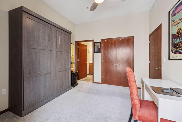 270 4th St E Unit 509, Saint Paul, MN 55101 - office with a ceiling fan and light carpet